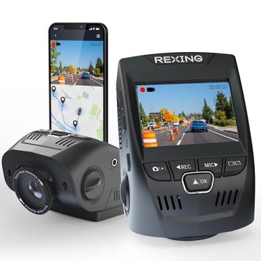 Imagem de RexingUSA V1-4K Ultra HD Car Dash Cam with Wi-Fi 2.4” LCD Screen | 170° Wide Angle Dashboard Camera Recorder with G-Sensor | WDR | Loop Recording | Supercapacitor | Mobile App | 256GB Supported