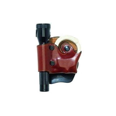 Imagem de Aker Leather 618 D.M.S. (série de montagem dupla), capa de luz/punho, bronze, mão direita, serve para lanternas Streamlight Scorpion, Surefire 6P e algemas de corrente padrão