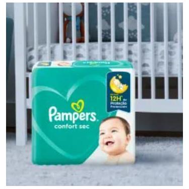 Imagem de Fralda descartável infantil bebê criança pampers confort sec tamanho x