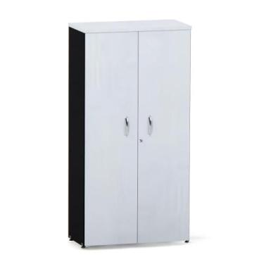 Imagem de Armario Alto 02 Portas P25 Pandin 1,60 M Cinza e Preto