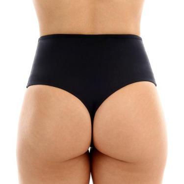 Imagem de Calcinha de biquíni avulsa hot pants sunkini fio dental lateral larga 