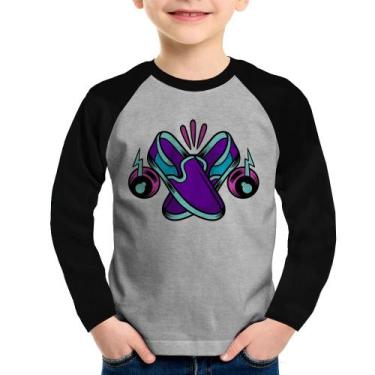 Imagem de Camiseta Raglan Infantil Walk The Talk Manga Longa - Foca na Moda, Cin