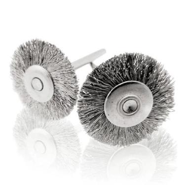 Imagem de kit 3 escova circular de aço para micro retifica - E-San