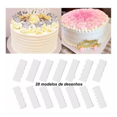 Imagem de Kit 14 Espátulas Decorativa Bolo 28 Desenhos - Confeitaria - PlimShop