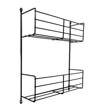 Imagem de Porta Condimentos Temperos Multiuso Aramado para Móveis 2 cestos - DES