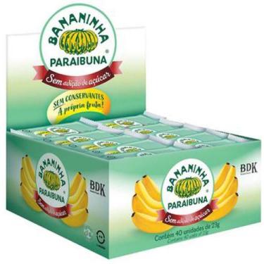 Imagem de Doce Bananinha sem Açúcar 23G - Pacote com 40 Unidades - Bananinha Par