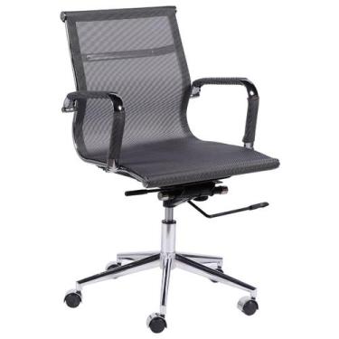 Imagem de Cadeira De Escritório Eames Esteirinha Tela Mesh Baixa - Tatu Bola Móv