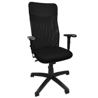 Imagem de Cadeira Giratória Presidente Extra Tela Mesh Para Escritório Ergonômic
