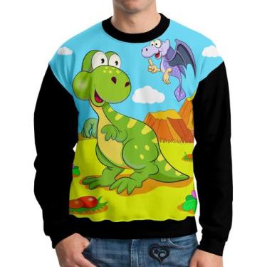 Imagem de Moletom Dinossauro Infantil UNISSEX blusa casaco Dino CLRD - Alemark, 