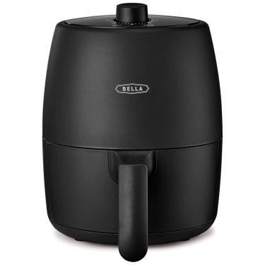 Imagem de Forno e Fritadeira Elétrica BELLA 1,89 L Manual, 5 em 1, bandeja e cesto antiaderente e lavável, 1200W, sistema de aquecimento potente, cor preta 