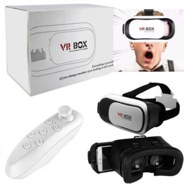 Imagem de Óculos VR Box 3D Realidade Virtual Celular Jogos Filmes Inclusivo - LI