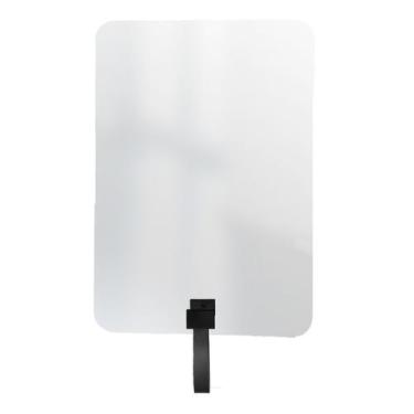 Imagem de Espelho Funcional Hook Corten Retangular Com material sintético Preto 
