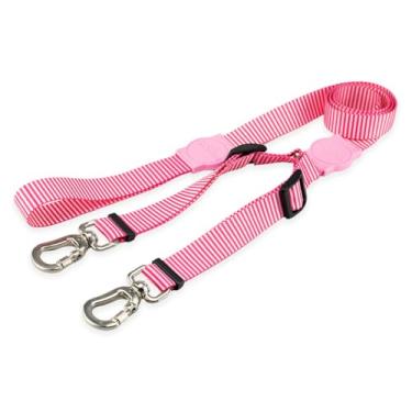 Imagem de Mood Pet Coleira Guia Dupla Para Cães Cachorro Adestramento Passeio Porte Grande Médio Pequeno (Queens, P)