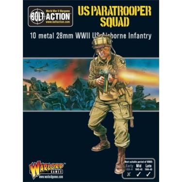 Imagem de Us Paraquedistas Squad, miniaturas de 28 mm Bolt Action Wargaming