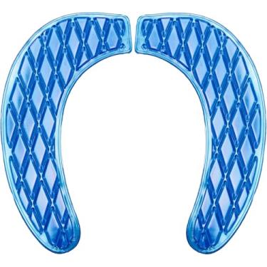 Imagem de Almofada de assento de vaso sanitário de gel - Almofada de vaso sanitário para banheiro - Portátil e lavável - Assento de vaso sanitário acolchoado universal para assentos de vaso sanitário padrão em