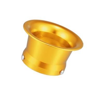 Imagem de Motoforti 55 mm 5.5 cm Velocity Stack Motocicleta Carburador Filtros de Ar Funil Carb Trompete Filtro de Ar Entrada Ventosa Copo de Buzina para Honda para Kawasaki Liga de Alumínio Tom Dourado Longa