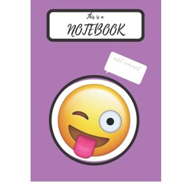 Imagem de EMOJI NOTEBOOK: Winking Tongue Out Emoji Soft Cover Lined Notebook 8.5 x 11 Inches 120 pages