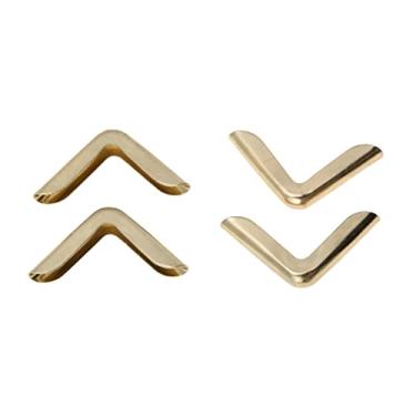 Imagem de 50 Peças Protetores de Canto de Livro Vintage para Scrapbooking álbum de Fotos Diário Decoração (Cor latão C103)