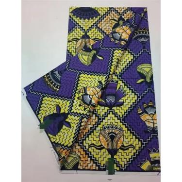 Imagem de Tecido Africano Cera Real Estampa Dourada Soft Pagne Ankara Material de Algodão Prata Nigeriana Gana para Festa de Casamento Vestido para Costurar (conforme a imagem-18)