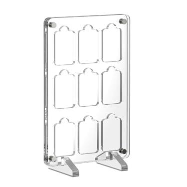 Imagem de Geekria Game Card Case Compatible with Nintendo Switch 9 Cartridge Slots Holder Protective Shockproof Display Cabinet Game Card Case Transparent Acrylic Game Storage Box Compatible Switch NS NX