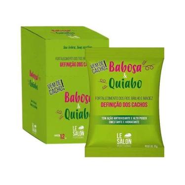 Imagem de Máscara Capilar Babosa & Quiabo 12 unidades Sachê 30ml - Le Salon - Le