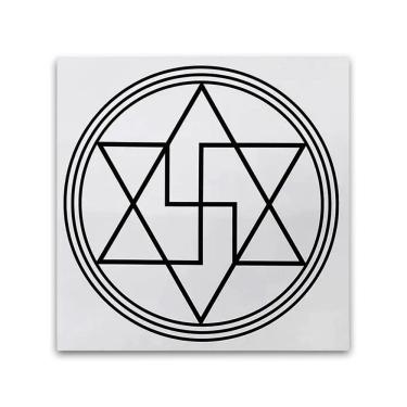 Imagem de Placa Gráfico Radiestesia Radiônica Pvc 15x15 Selo Salomão