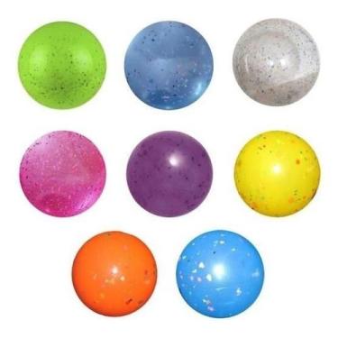 Imagem de 10 Bolas De Praia Confete 37cm Coloridas Festas Doação No Atacado - Ce