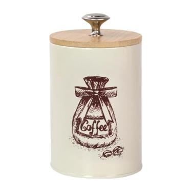 Imagem de YWJLQH Recipiente de açúcar de chá de café, cereais rústicos selando jarra, vasilha de cozinha, C