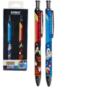 Imagem de Innovative Designs Canetas Sonic the Hedgehog, pacote com 2 canetas sônicas, lindas canetas para meninos e meninas – Sonic & Shadow