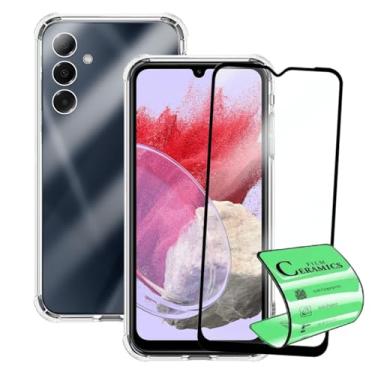 Imagem de Capa Capinha Anti Impacto e Película Premium 9D Cerâmica Compatível Com Samsung Galaxy M34