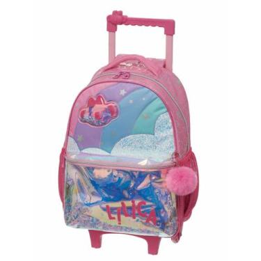 Imagem de Mochila Infantil Rodinhas Escolar Menina Lilica Ripilica BB Feminina A