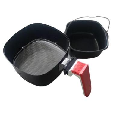 Imagem de Cesta Alça Vermelha e Forma Airfryer Philips Walita Original
