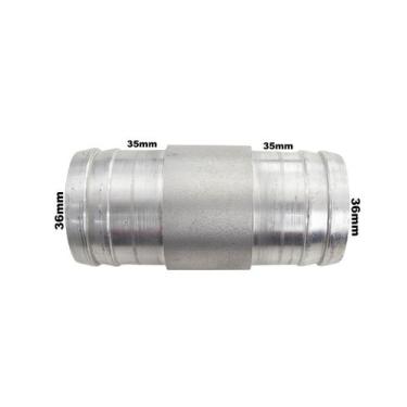 Imagem de Conexão Mangueira Radiador 36mm Alumínio Emenda Universal - PARAISO DA