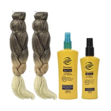 Imagem de Kit 2 Jumbo Para Trança 399g + Shampoo e Tônico Super Fresh - Ser Mulh