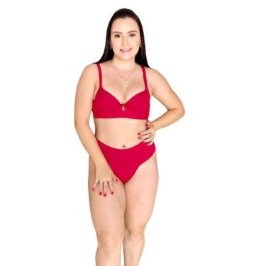 Imagem de Conjunto Calcinha e Sutiã Base De Espuma Com Aro E Bojo  - ANA JULIA M