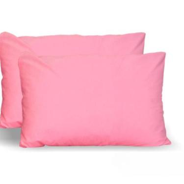 Imagem de Kit 4 Fronhas Avulsas Para Travesseiro 70x50cm Malha Lisa 100 Algodão 