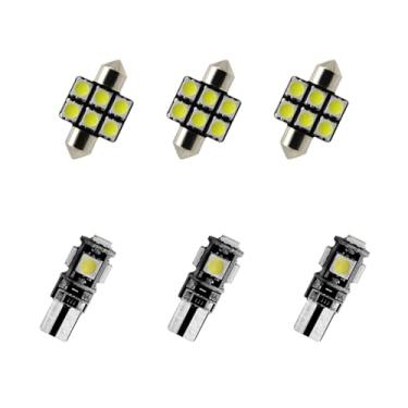 Imagem de 8X-SPEED 6 peças de lâmpada LED interior 5050 chip para Toyota 86 MK1 2013–2021 caixa de luvas de leitura concluída porta-malas espelho viseira de sol