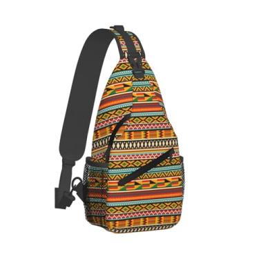 Imagem de Mochila tiracolo moderna com alça transversal multiuso para viagens e caminhadas, Retrô