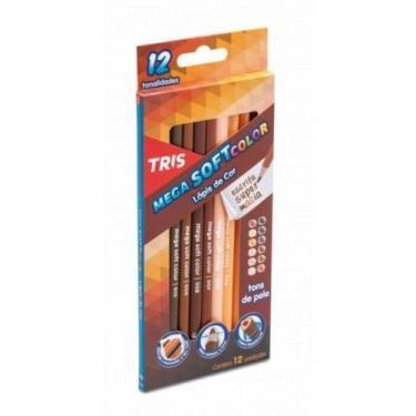 Imagem de Lápis De Cor 12 Cores Tons De Pele Tris