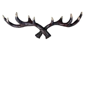 Imagem de Cabide Gancho Chifre Veado Cervo Decorativo Pendurador 45cm para Sala, Quarto, Escritório e Entrada, Acessório Elegante de Decoração e Organização de Roupas, Ambiente Moderno e Sofisticado.