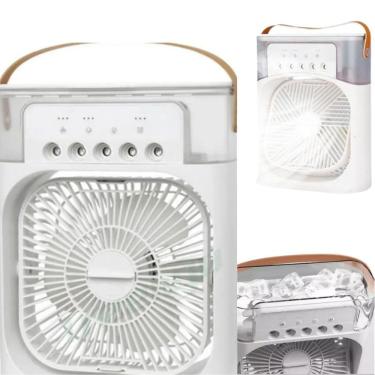 Imagem de Compacto Branco Portátil Ventilador De Mesa Mini
