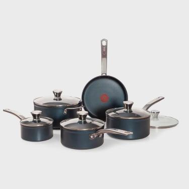 Imagem de Jogo de Panelas Tefal Platinum Alumínio Revestido Azul 05 Peças