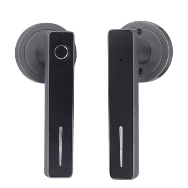 Imagem de Impressão Digital da Maçaneta da Porta Com 2 Itens de Identificação Eletrônica de 2 Itens de Reconhecimento Rápido para o Escritório Em casa: Identificação Integrada de Impressão Digital 3D,