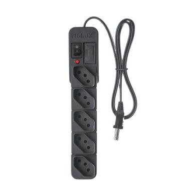 Imagem de Filtro de Linha Bivolt 3 4 5 6 Tomadas Tripolar Com Proteção Fiolux , 