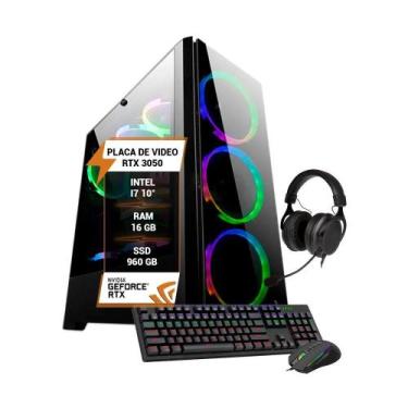 Imagem de Pc Gamer Intel Core I7 10 Rtx 3050 8Gb Memória 16Gb Ram Ssd - Wj Info