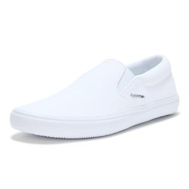 Imagem de Lacoste Tênis masculino sem cadarço, Branco, 45