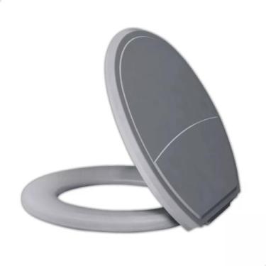 Imagem de Tampa Assento Vaso Sanitário Almofadado Oval Universal - Plus Slim - M