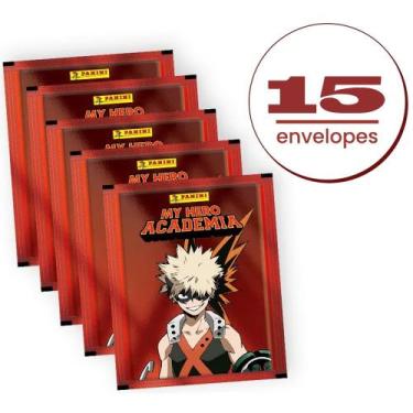 Imagem de Coleção 60 Figurinhas My Hero Academia Hib + 15 Cards Anime - Panini