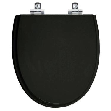 Imagem de Assento Sanitário Soft Close Eros Preto Para Vaso Incepa