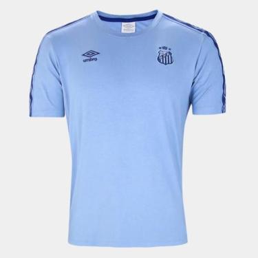 Imagem de Camisa Santos 2024 s/n Concentração Umbro Masculina, P, Masculino, Azu